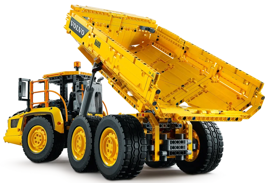 Блоковий конструктор LEGO Technic Cамосвал 6x6 Volvo (42114) на дистанційному управлінні